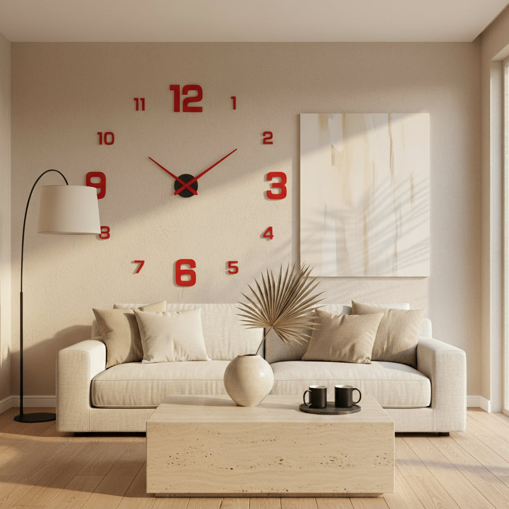Modern Oversized 3D Wall Clock