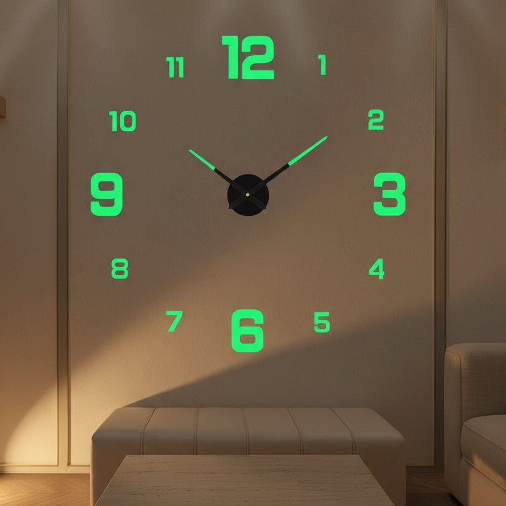 Modern Oversized 3D Wall Clock