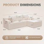Modular L-Shaped Sectional Sofa