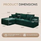 Modular L-Shaped Sectional Sofa