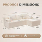 Modular L-Shaped Sectional Sofa