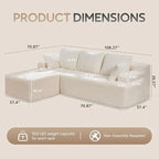 Modular L-Shaped Sectional Sofa