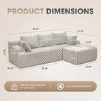 Modular L-Shaped Sectional Sofa
