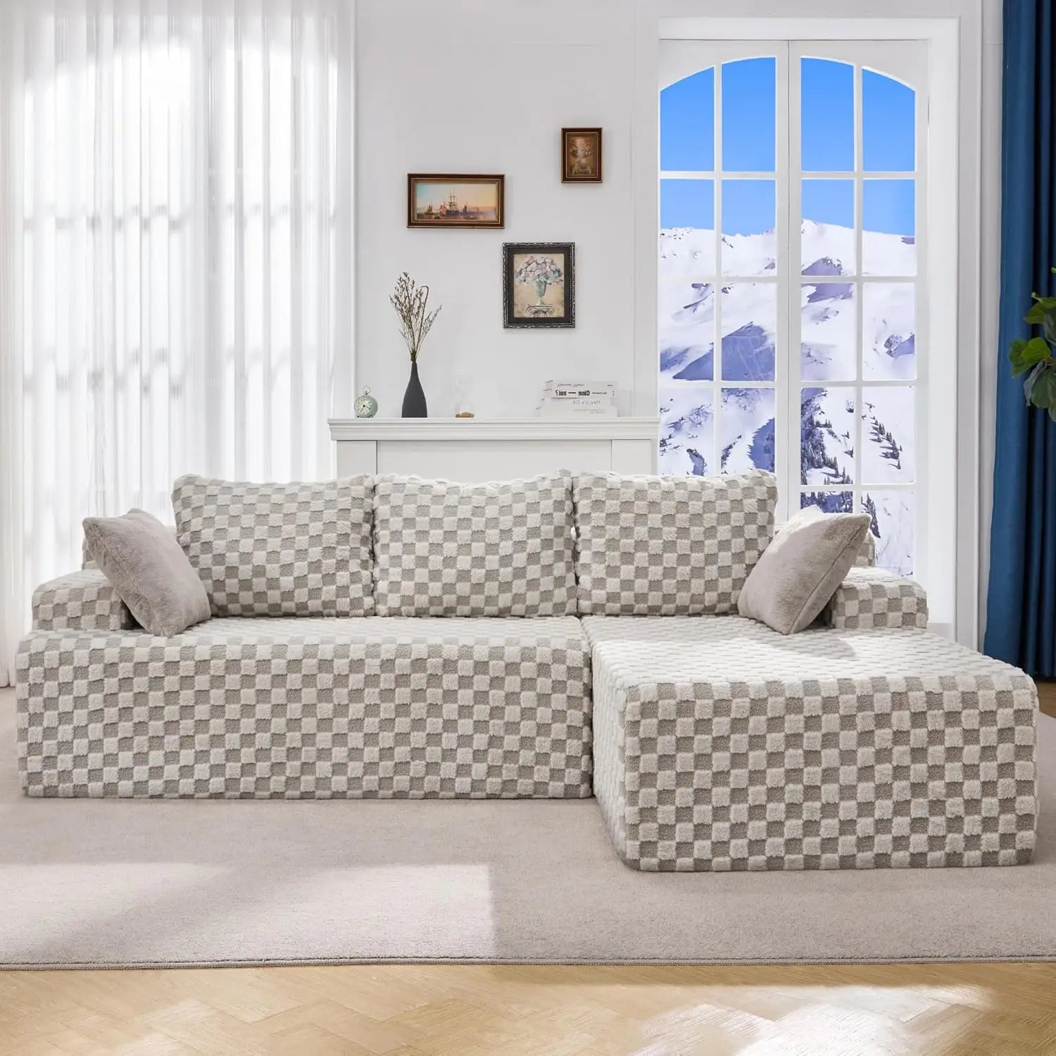 Modular L-Shaped Sectional Sofa