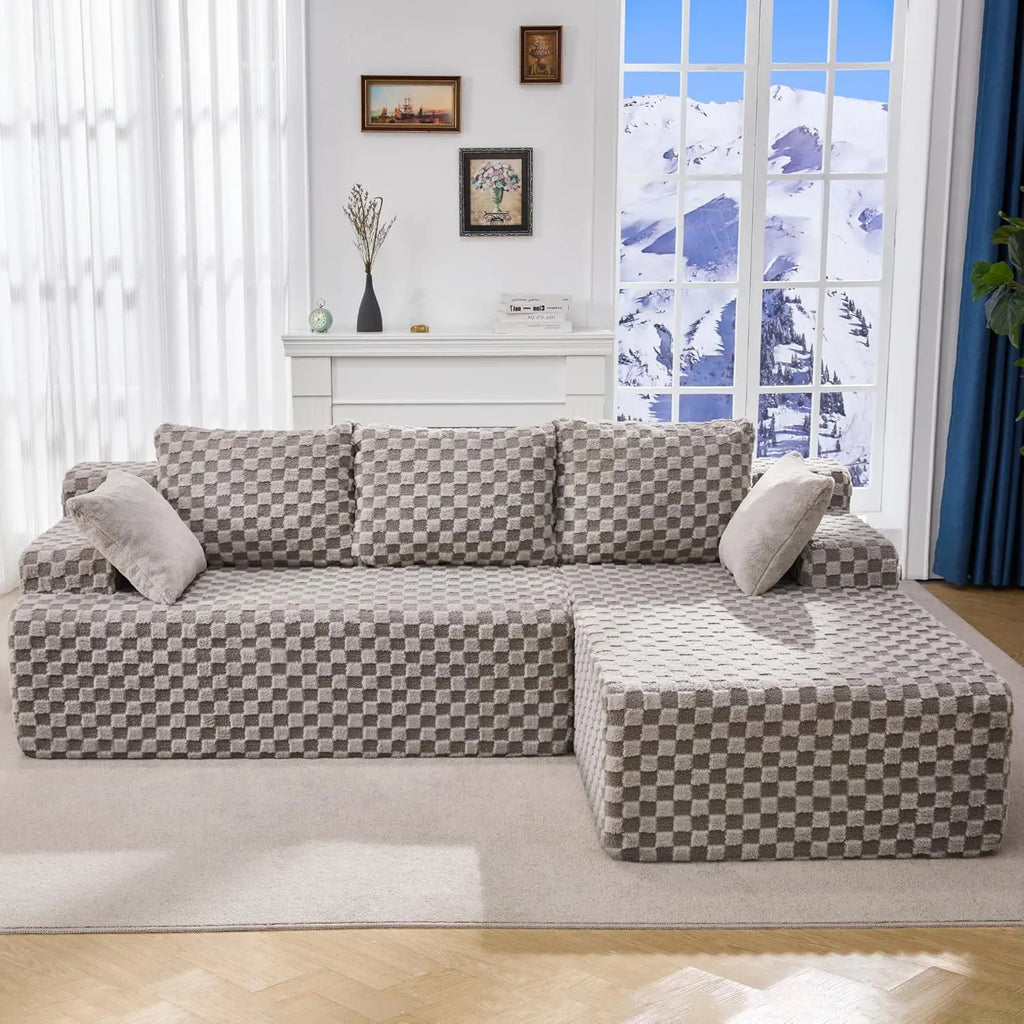 Modular L-Shaped Sectional Sofa