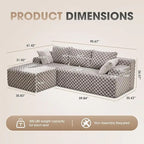 Modular L-Shaped Sectional Sofa
