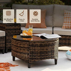 Half-Moon Outdoor Sectional Set